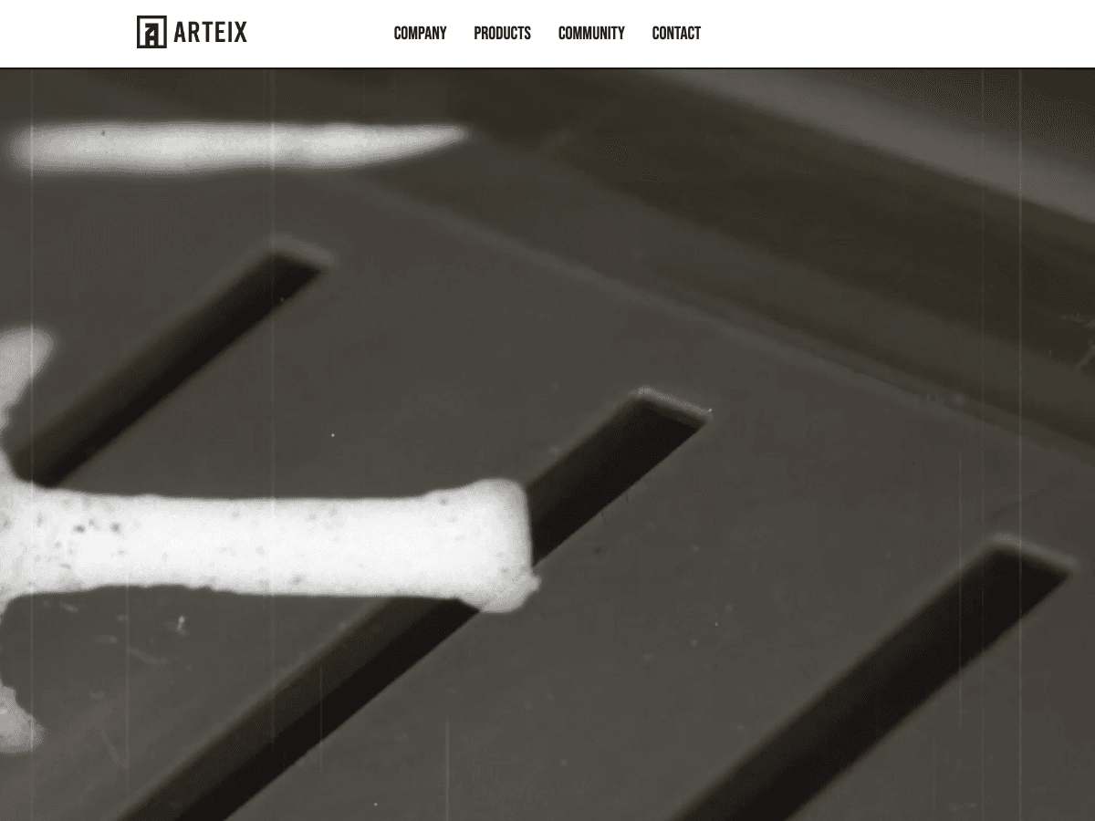 Arteix international export and consulting website homepage